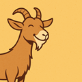 image for Goated, showing a cartoon goat