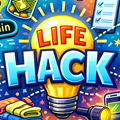image for LCOL, showing the words 'life hack'