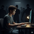 image for Manosphere, showing a young man using a PC