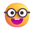 image for NERD, showing the nerd emoji