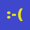 image for sad face, showing emoticon with hyphen