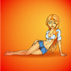 vector image for Shawty, showing an attractive girl