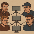 image for TRP, showing a network of young men.