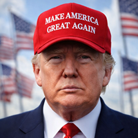 image for Trumpism, showing Donald Trump in a baseball cap