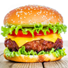 image for W/, showing a loaded burger