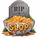 Image for Deathslop showing a bowl of slop and a tombstone
