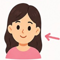 image for hur`with the meaning 'her,' showing a girl