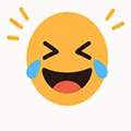 image for hur with the meaning 'laughter,' showing a laughing face emoji
