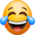 of a laughing face