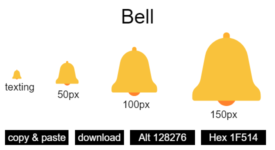 Bell emoji