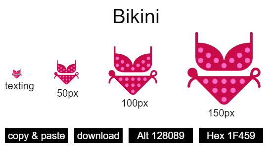 Bikini emoji