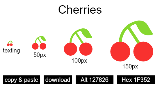 Cherries emoji
