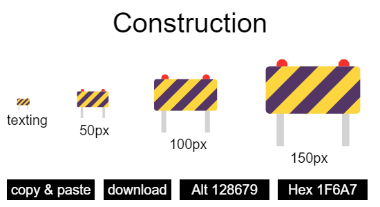 Construction emoji