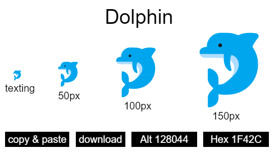 Dolphin emoji
