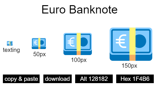 Euro Banknote emoji