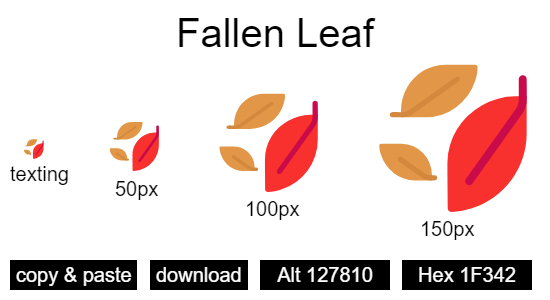 Fallen Leaf emoji