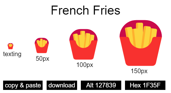 French Fries emoji