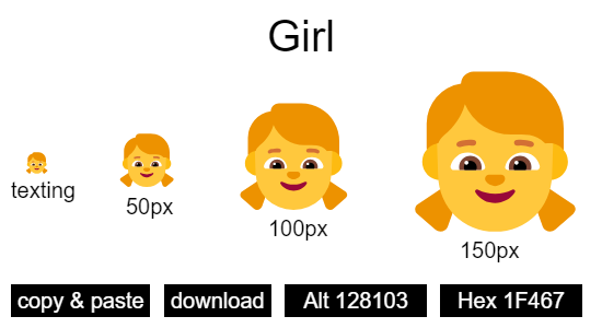 Girl emoji