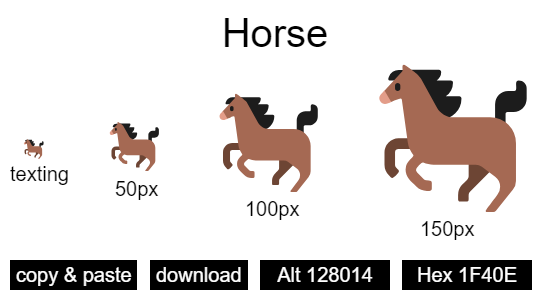 Horse emoji
