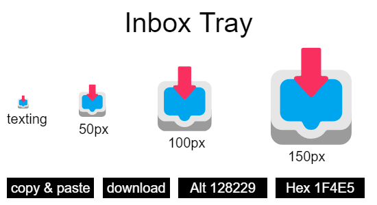 Inbox Tray emoji