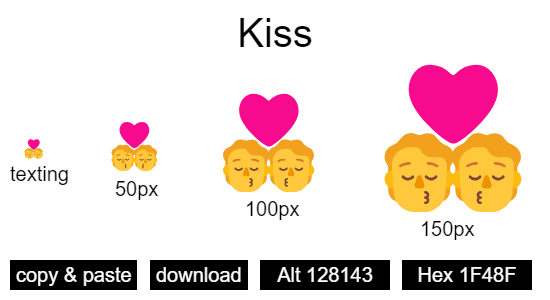 Kiss emoji