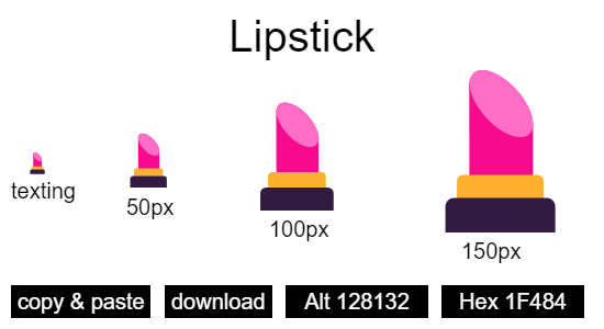 Lipstick emoji