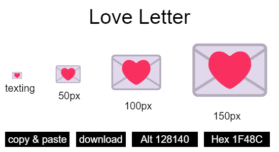 Love Letter emoji