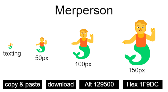 Merperson emoji
