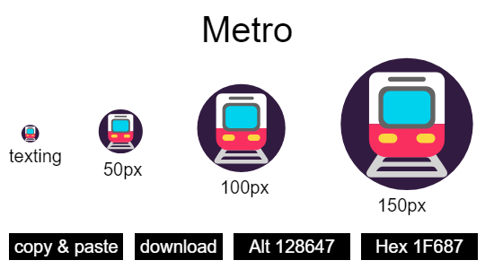 Metro emoji