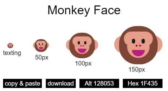 Monkey Face emoji