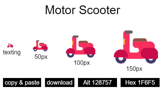 Motor Scooter emoji
