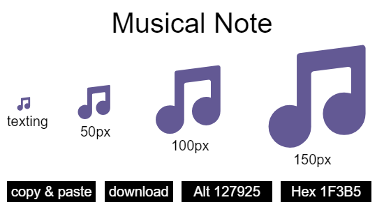 Musical Note emoji