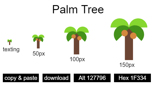 Palm Tree emoji