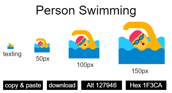 Person Swimming emoji