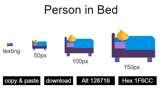 Person in Bed emoji