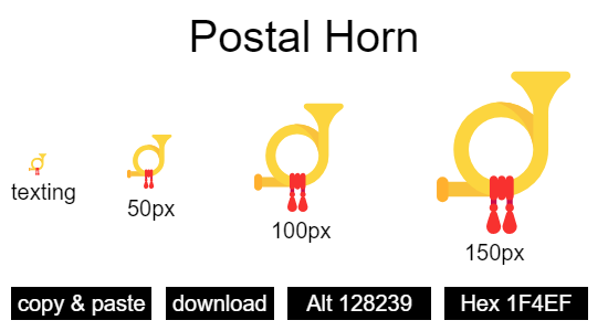 Postal Horn emoji