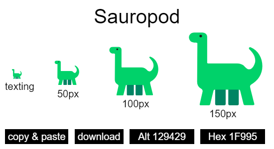 Sauropod emoji