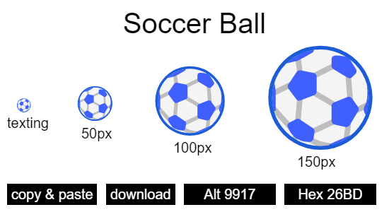 Soccer Ball emoji