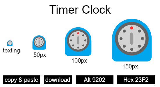 Timer Clock emoji