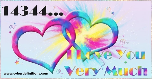 14344 meaning: I Love You Very Much