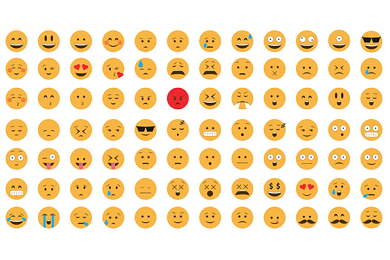 picture of multiple emojis