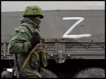 Russian Truck with Letter Z