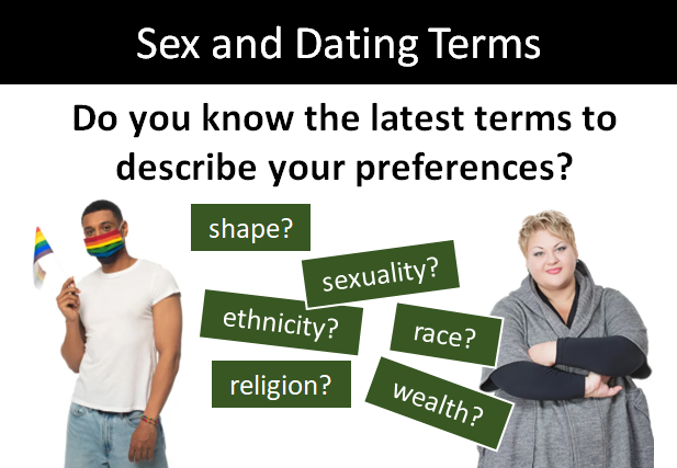 a list of sex and dating terms