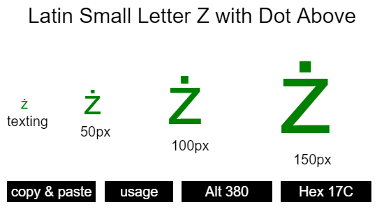 Latin-Small-Letter-Z-with-Dot-Above