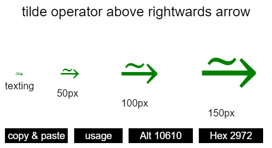 tilde-operator-above-rightwards-arrow