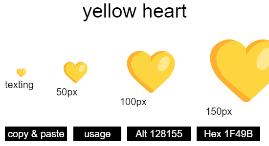 yellow-heart
