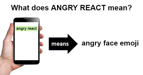 meaning of ANGRY REACT