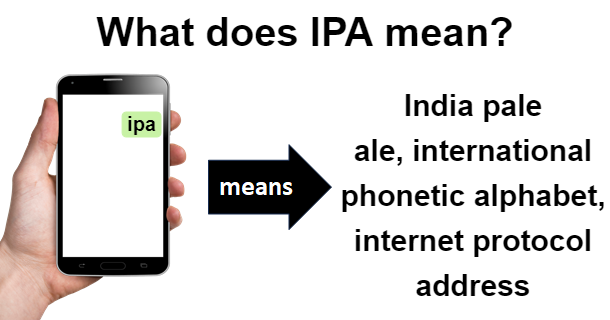meaning of IPA