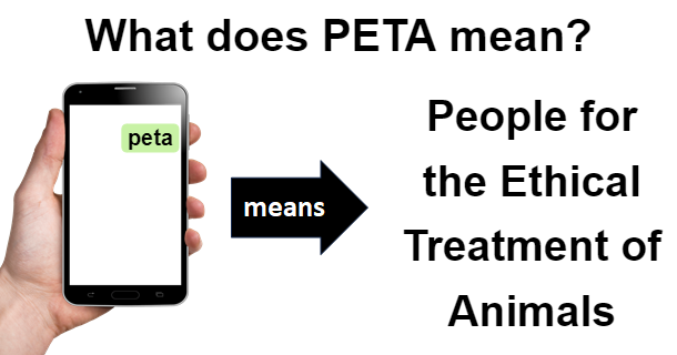 meaning of PETA